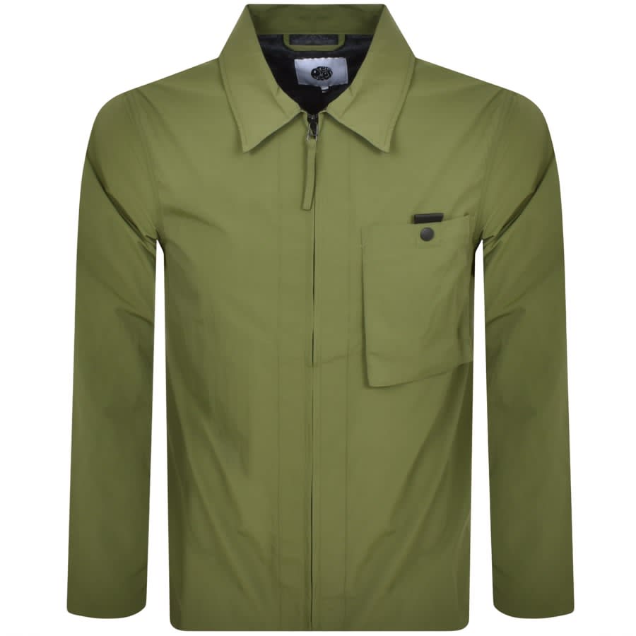 Pretty Green Heaton Zip Overshirt Green