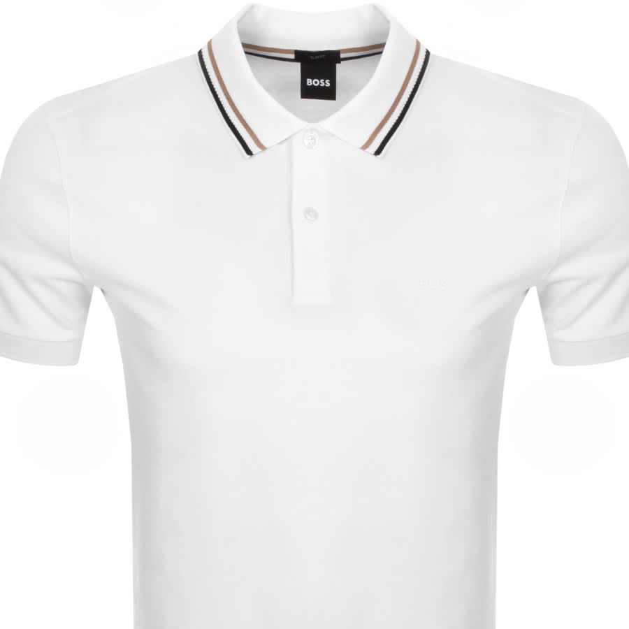 Boss polo shirt white shop