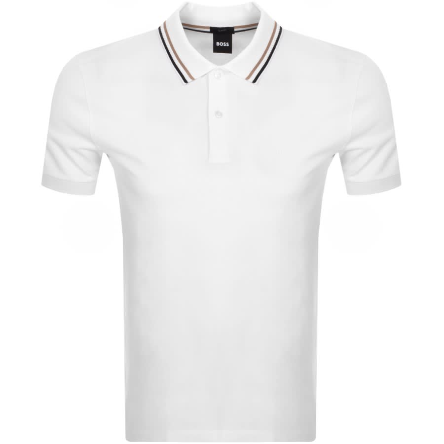 BOSS Penrose 38 Polo T Shirt White | Mainline Menswear