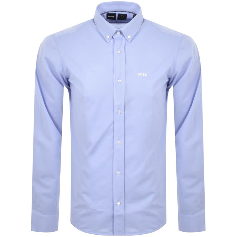BOSS P Joe Long Sleeve Shirt Blue | Mainline Menswear