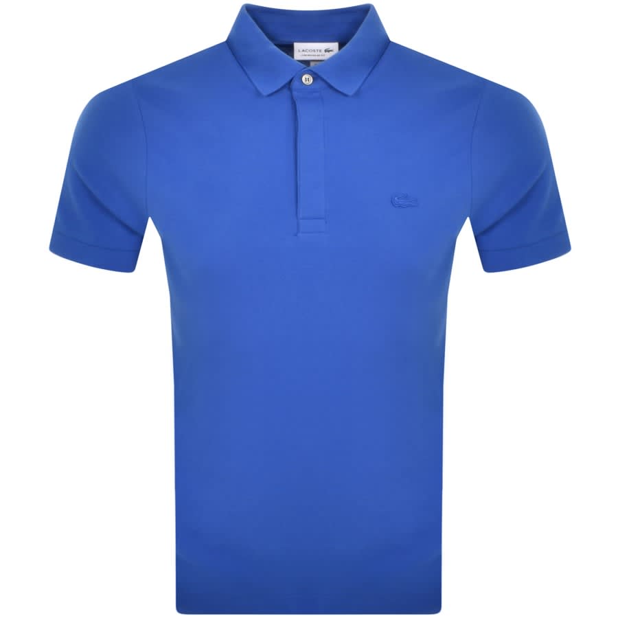 Lacoste Short Sleeved Polo T Shirt Blue | Mainline Menswear