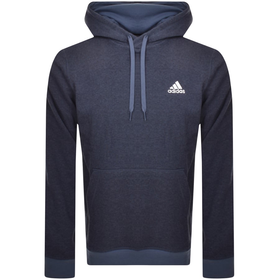 Adidas essentials deals hoodie navy