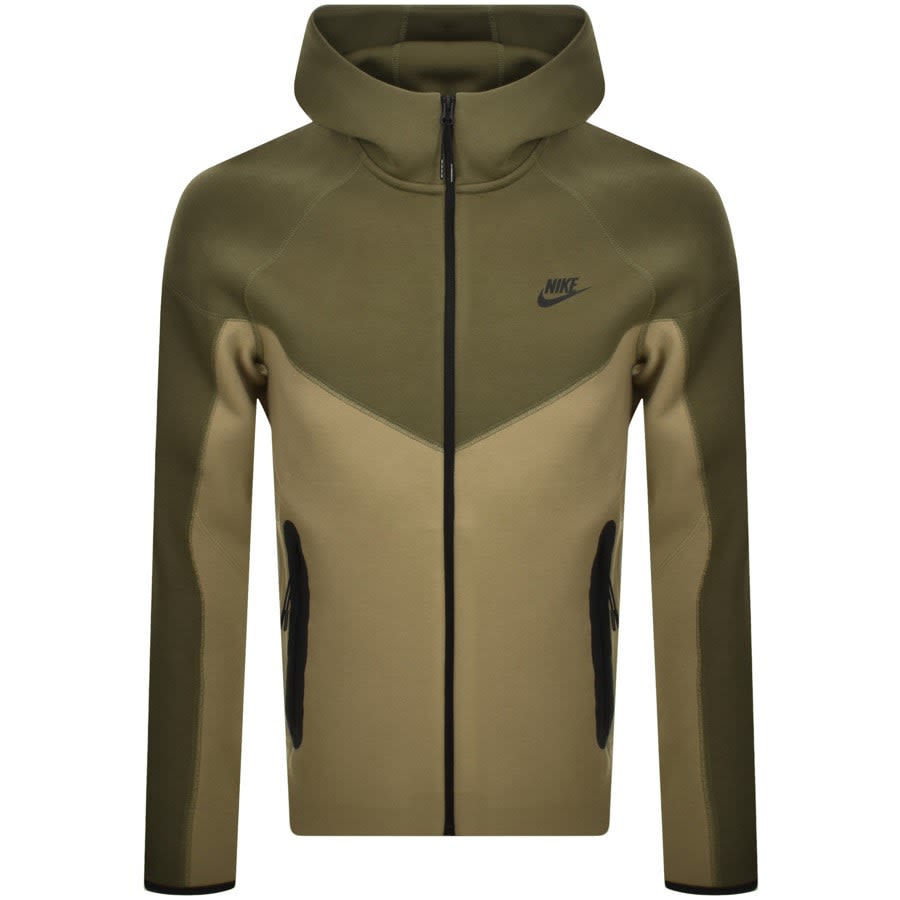 Nike Sportswear Tech Full Zip Hoodie Green Mainline Menswear