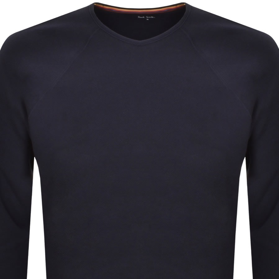 Paul Smith Artist Rib Sweatshirt Navy Mainline Menswear