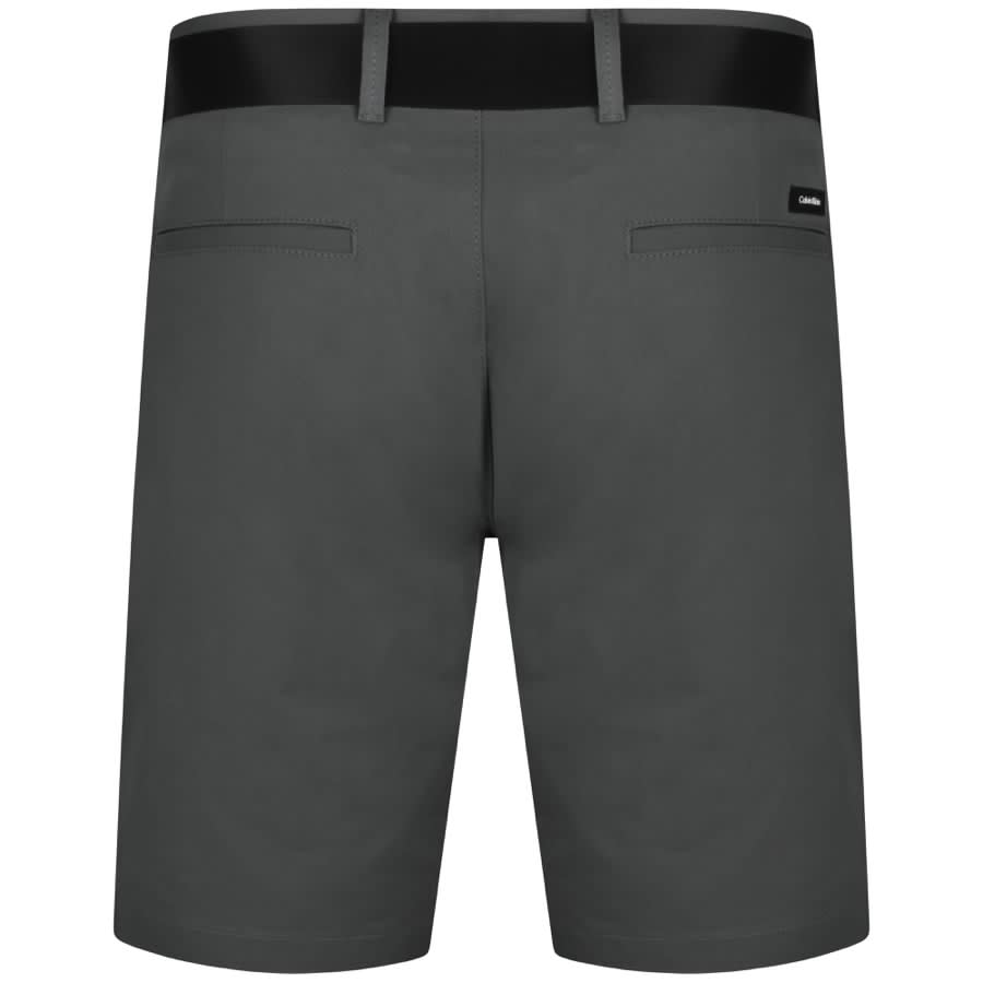Calvin Klein Modern Twill Slim Fit Shorts Grey Mainline Menswear