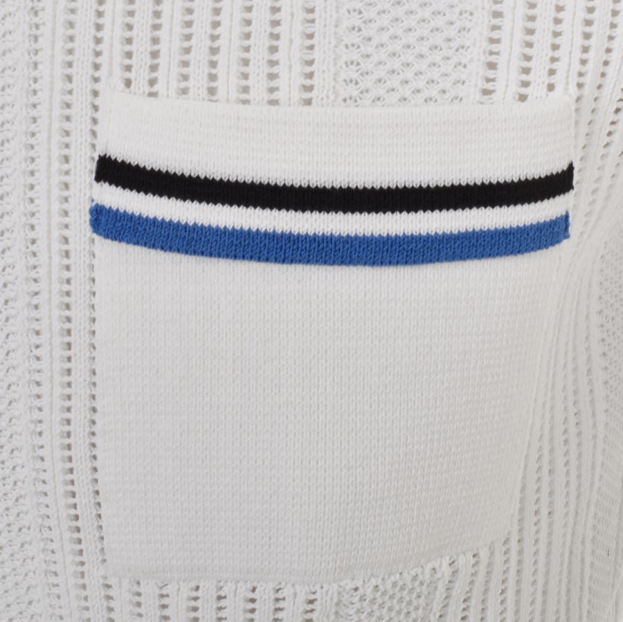 Dsquared2 striped brushed-knit polo top - Pink