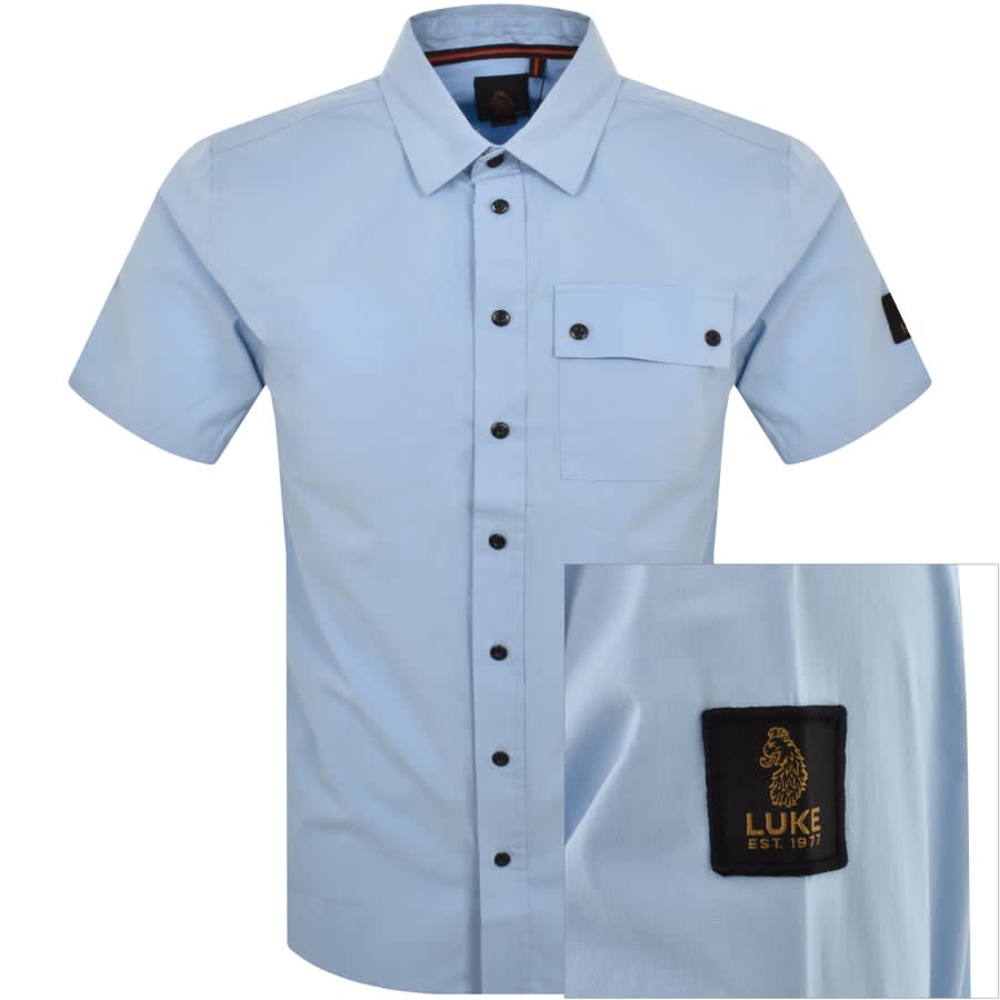 Luke 1977 Short Sleeve Kilmartin Shirt Blue
