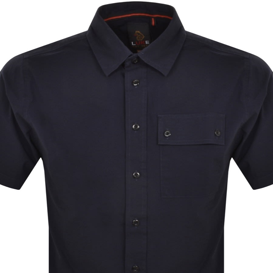 Luke 1977 Short Sleeve Kilmartin Shirt Navy