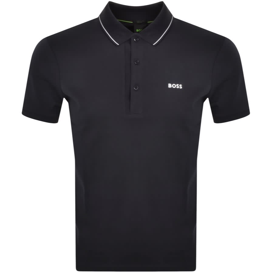 BOSS Paule Polo T Shirt Navy | Mainline Menswear