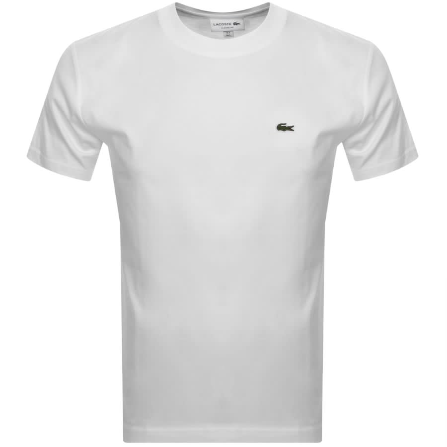 Lacoste Crew Neck T Shirt White | Mainline Menswear 