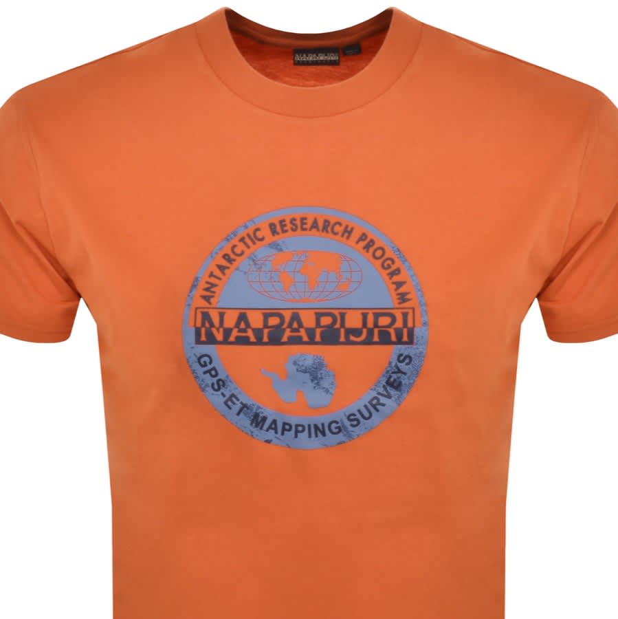 Napapijri S Bollo T Shirt Orange