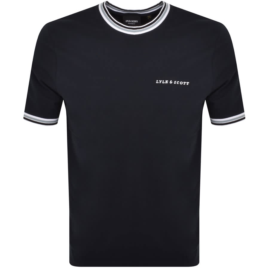 Lyle and scott t shirt navy 2025