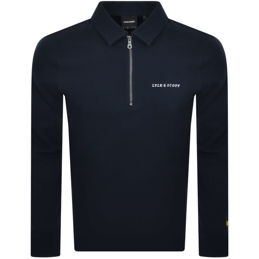 Lyle and scott navy sales sweatshirt