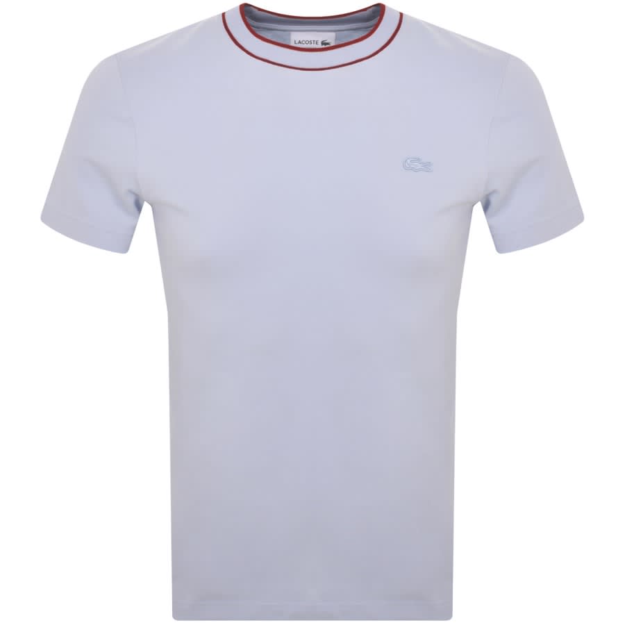 Lacoste Crew Neck Pique T Shirt Blue