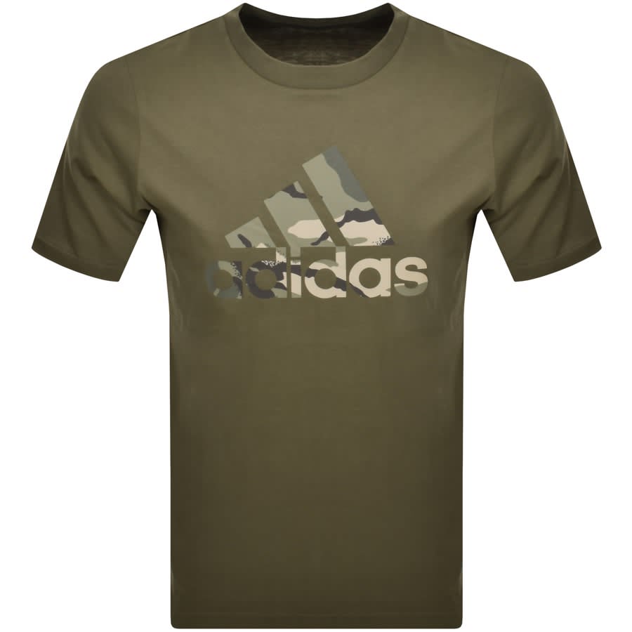 Khaki adidas on sale shirt