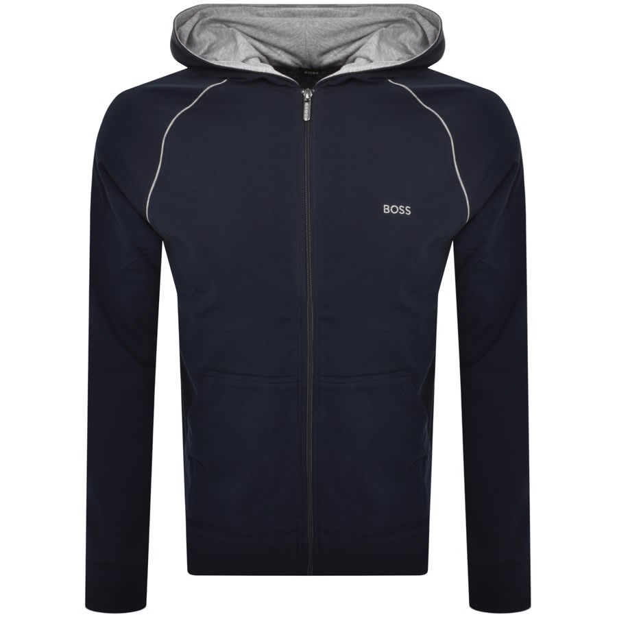 BOSS Full Zip Hoodie Navy