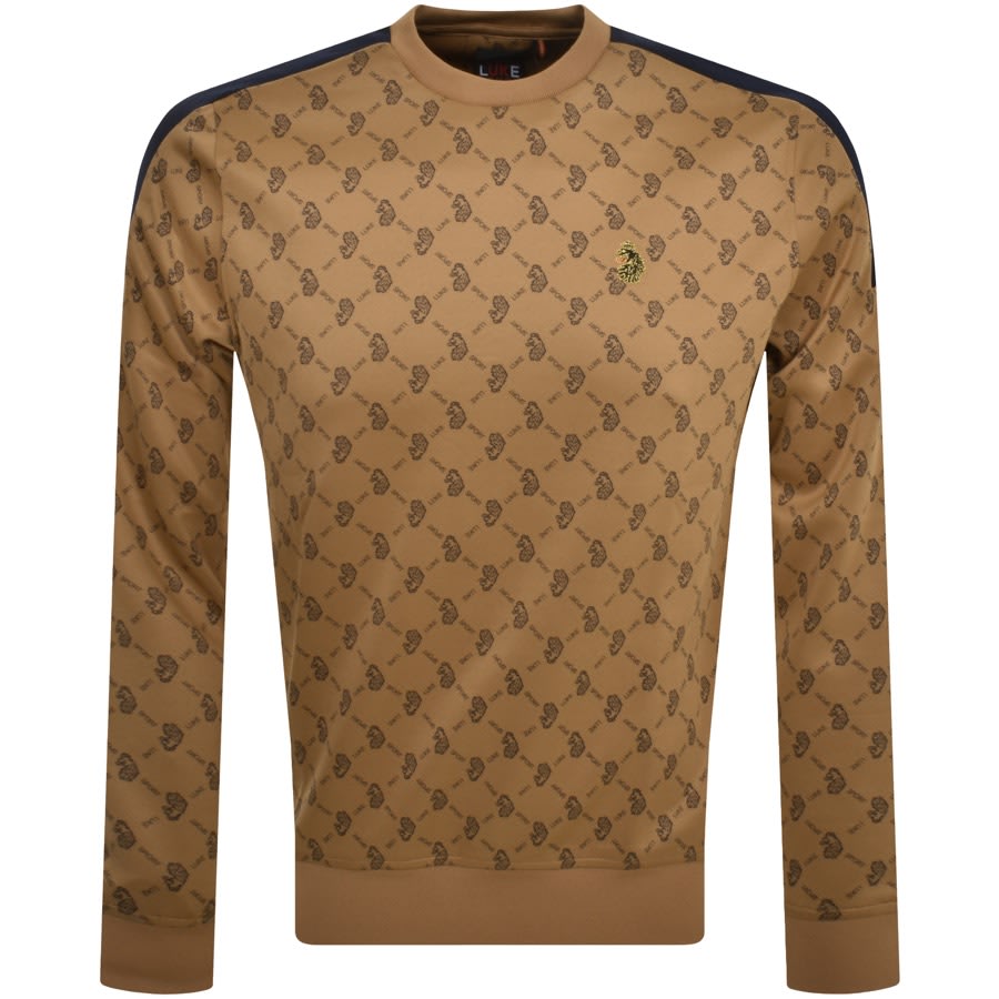 Luke 1977 Gazzas Tears Sweatshirt Brown Mainline Menswear Canada