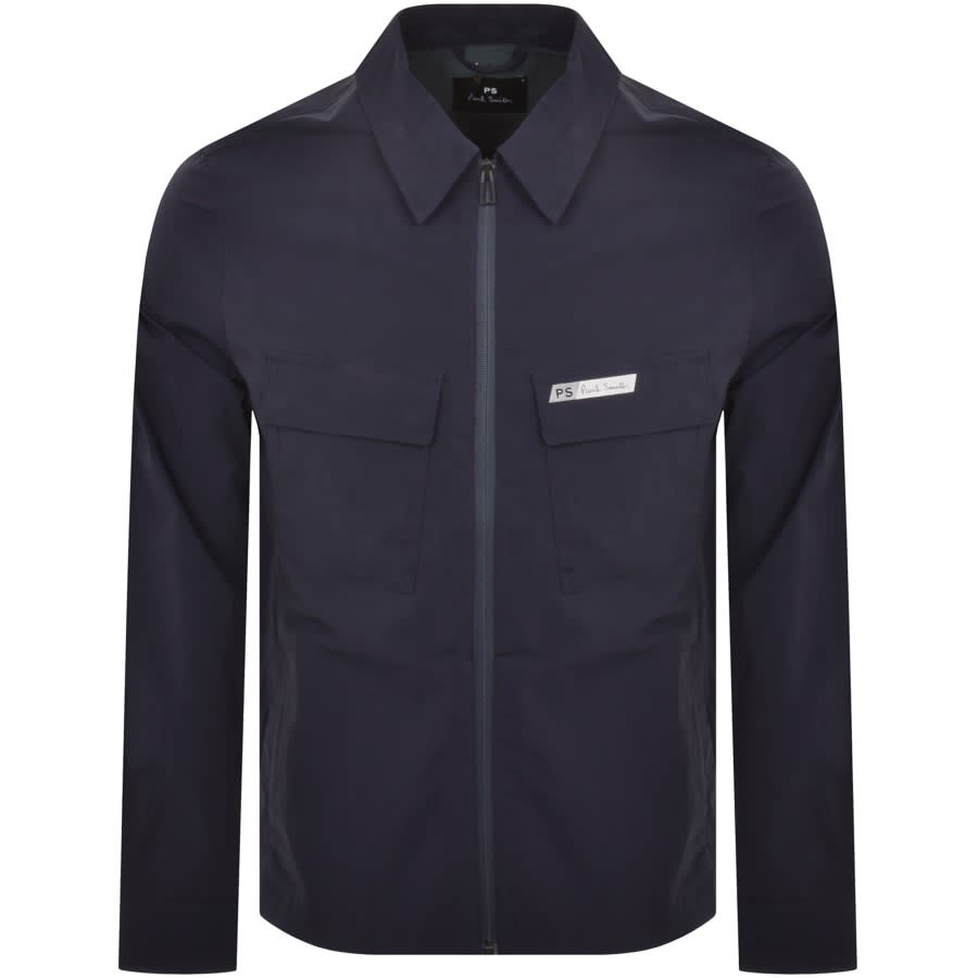 Paul Smith Zip Overshirt Navy | Mainline Menswear