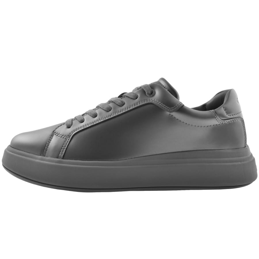 Calvin Klein Low Top Lace Up Trainers Grey Mainline Menswear Denmark