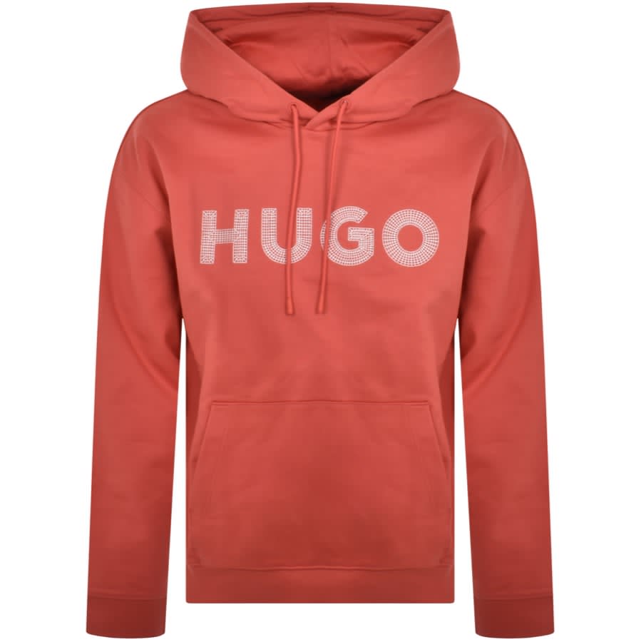 Hugo boss red hoodie cheap
