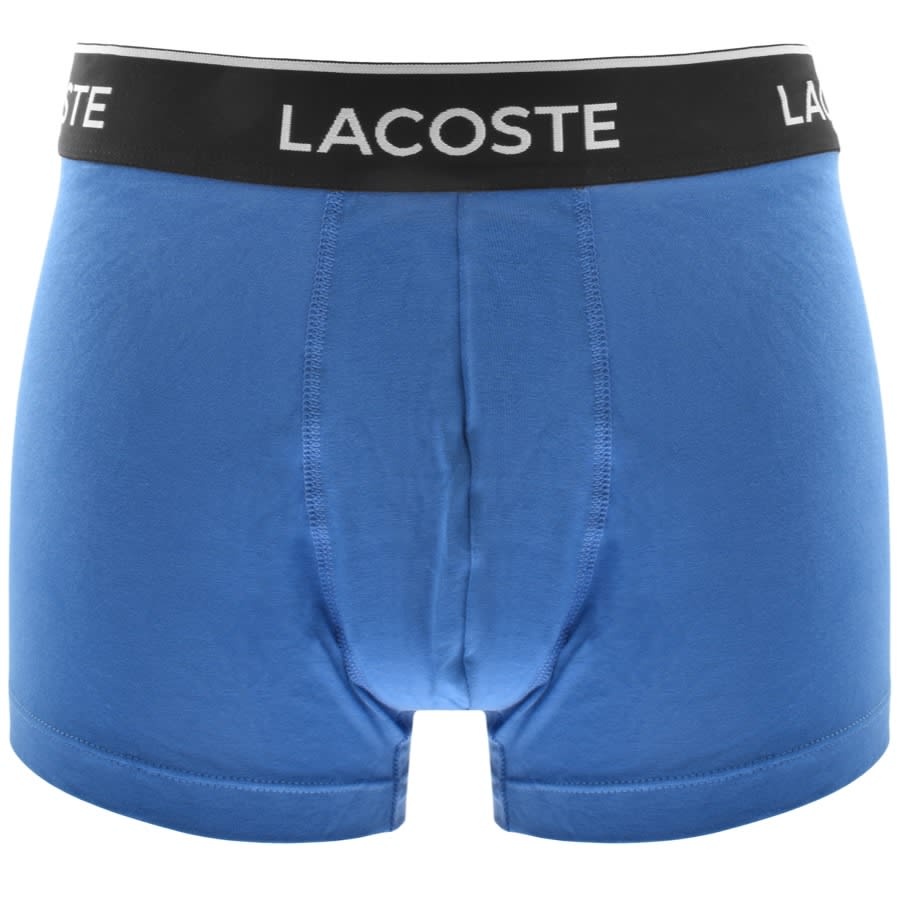 Lacoste Underwear Triple Pack Boxer Trunks Blue