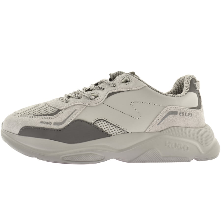 HUGO Leon Runner Trainers Grey Mainline Menswear Denmark