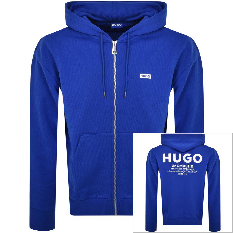 HUGO Blue Nardimez Hoodie Blue Mainline Menswear Canada