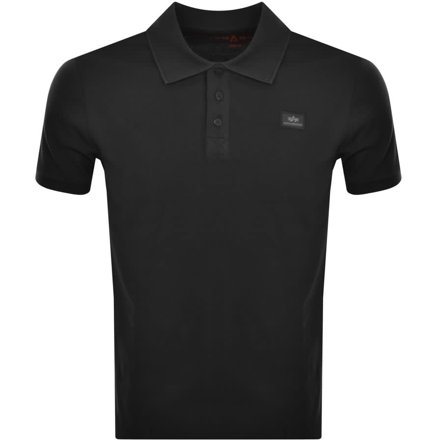Alpha Industries X Fit Polo T Shirt Black | Mainline Menswear