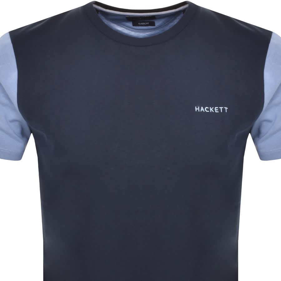 Hackett London Logo T Shirt Navy Mainline Menswear Denmark