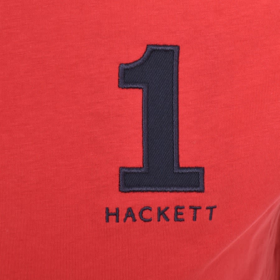 Hackett London Logo T Shirt Red