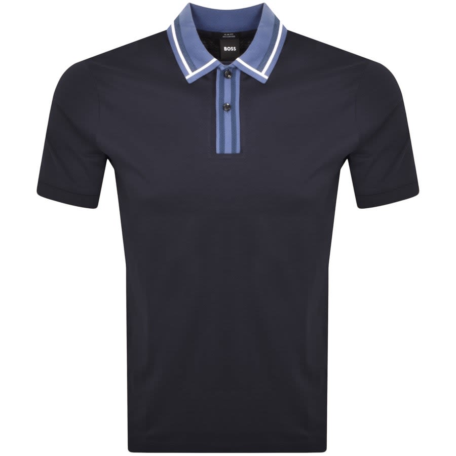 BOSS Phillipson 36 Polo T Shirt Navy | Mainline Menswear