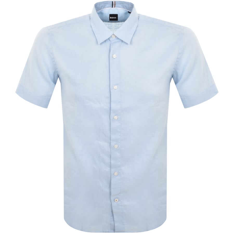 Blue button down short sleeve shirt sale