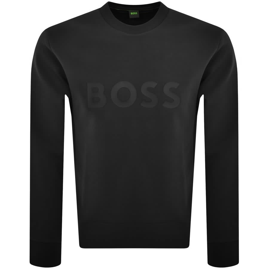 Boss salbo large logo sweatshirt sales
