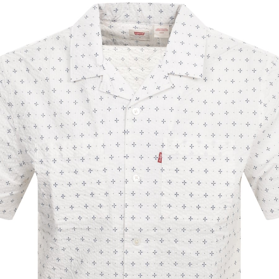 Levis Standard Camp Short Sleeved Shirt White