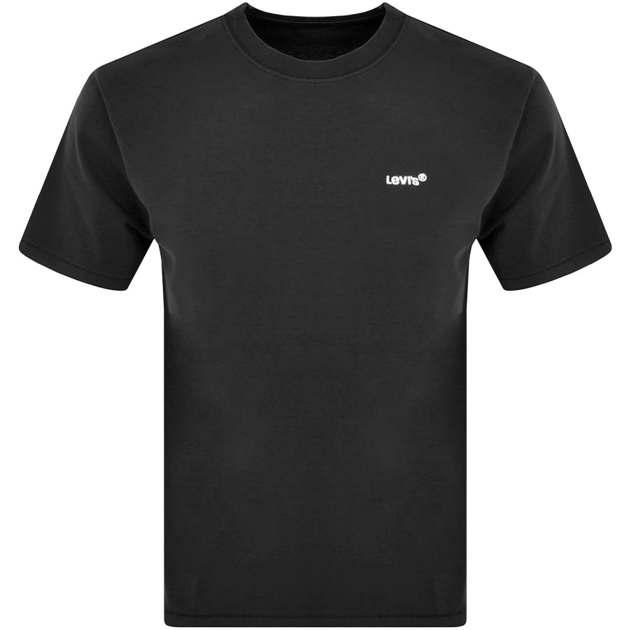 Levis Logo Crew Neck T Shirt Black Mainline Menswear Denmark