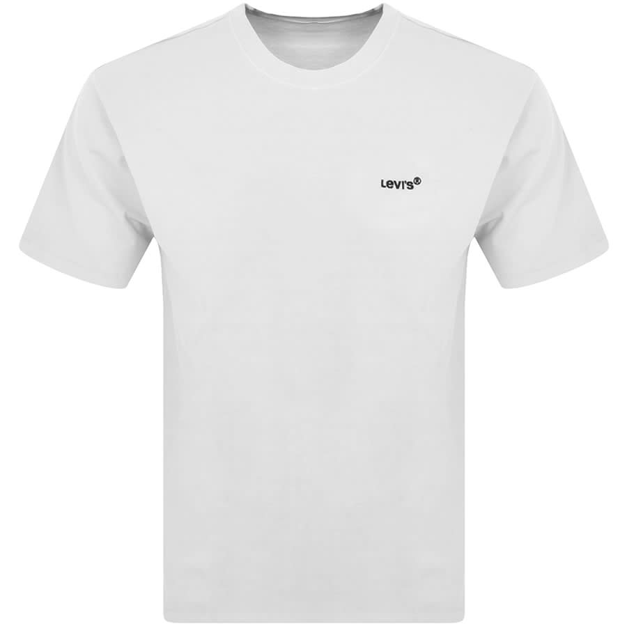 Levis printed white t shirt clearance