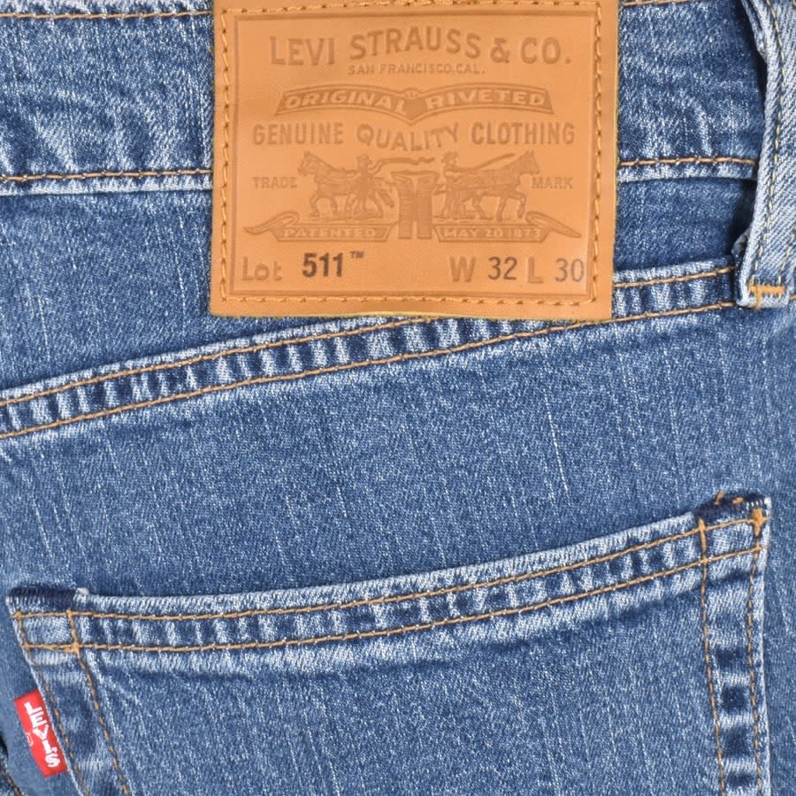 Levis 511 Slim Fit Jeans Mid Wash Blue Mainline Menswear Australia