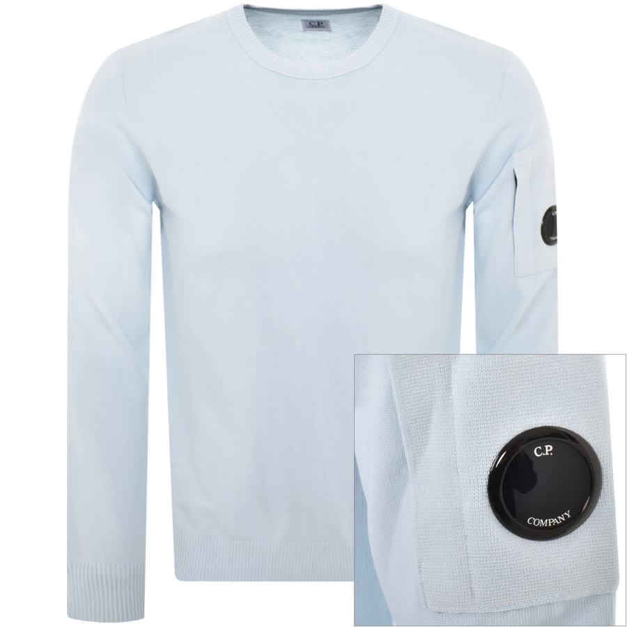 CP Company Crepe Knit Jumper Blue