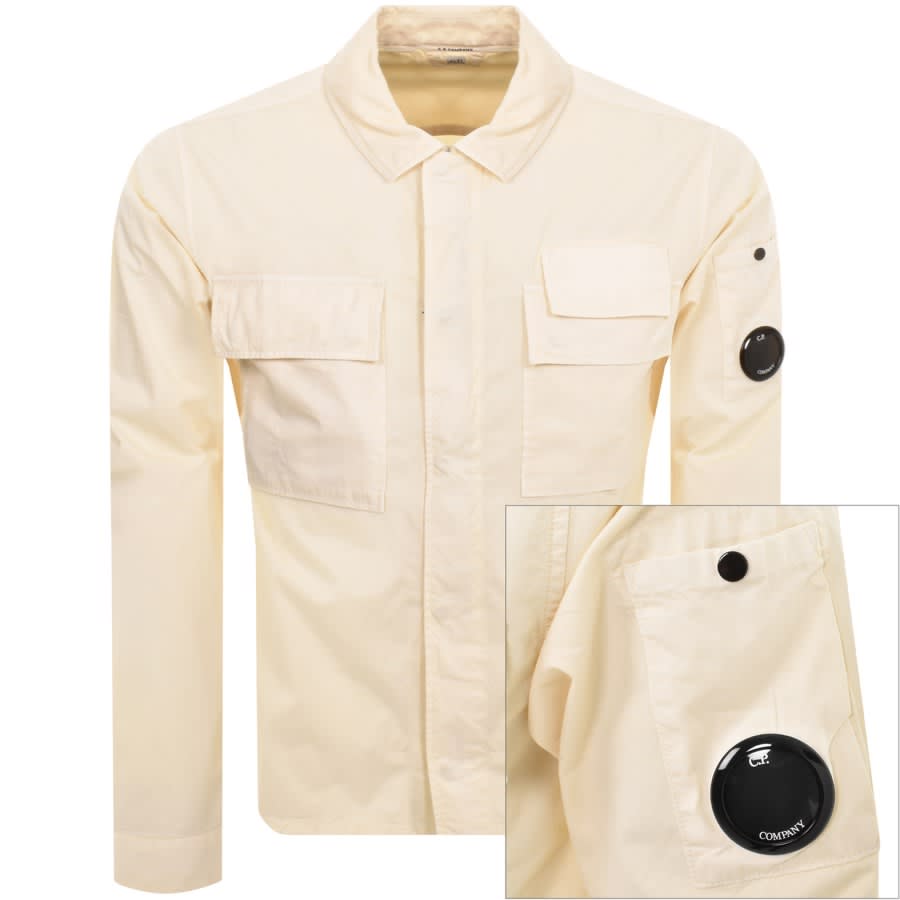CP Company Gabardine Overshirt Cream