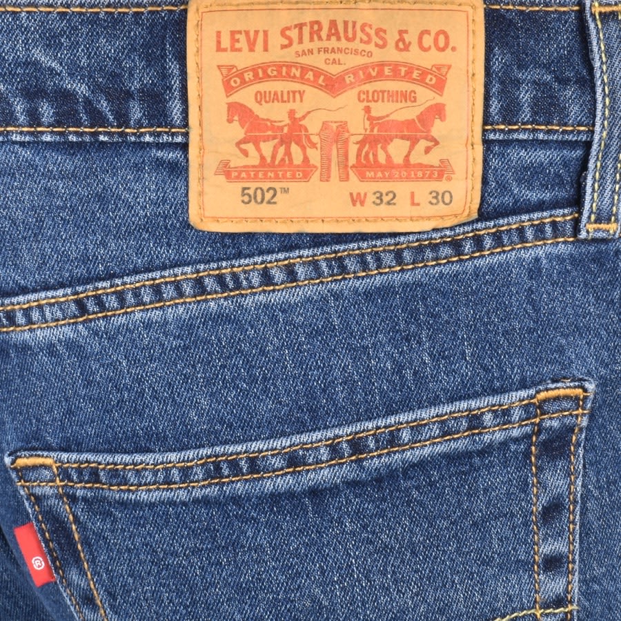 Levis 502 Tapered Jeans Mid Wash Blue Mainline Menswear Ireland