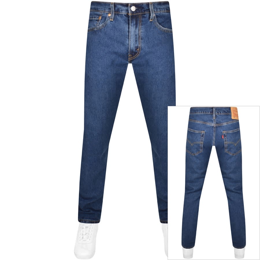 Levis 502 Tapered Jeans Mid Wash Blue