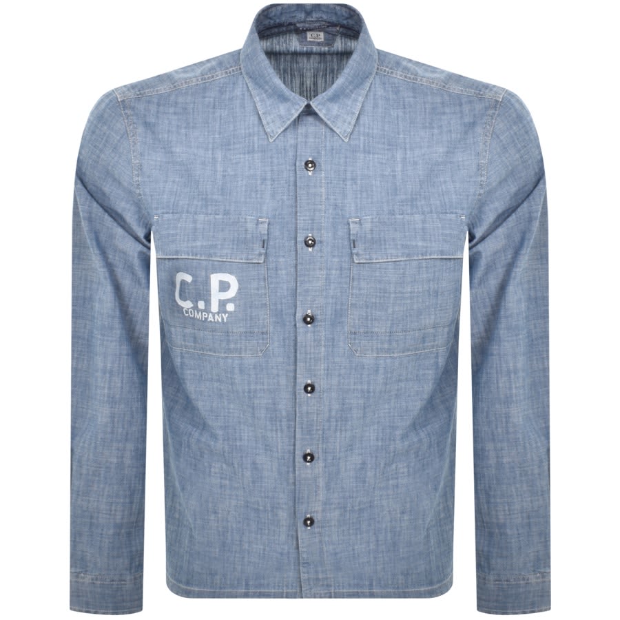 CP Company Long Sleeve Shirt Blue Mainline Menswear Ireland