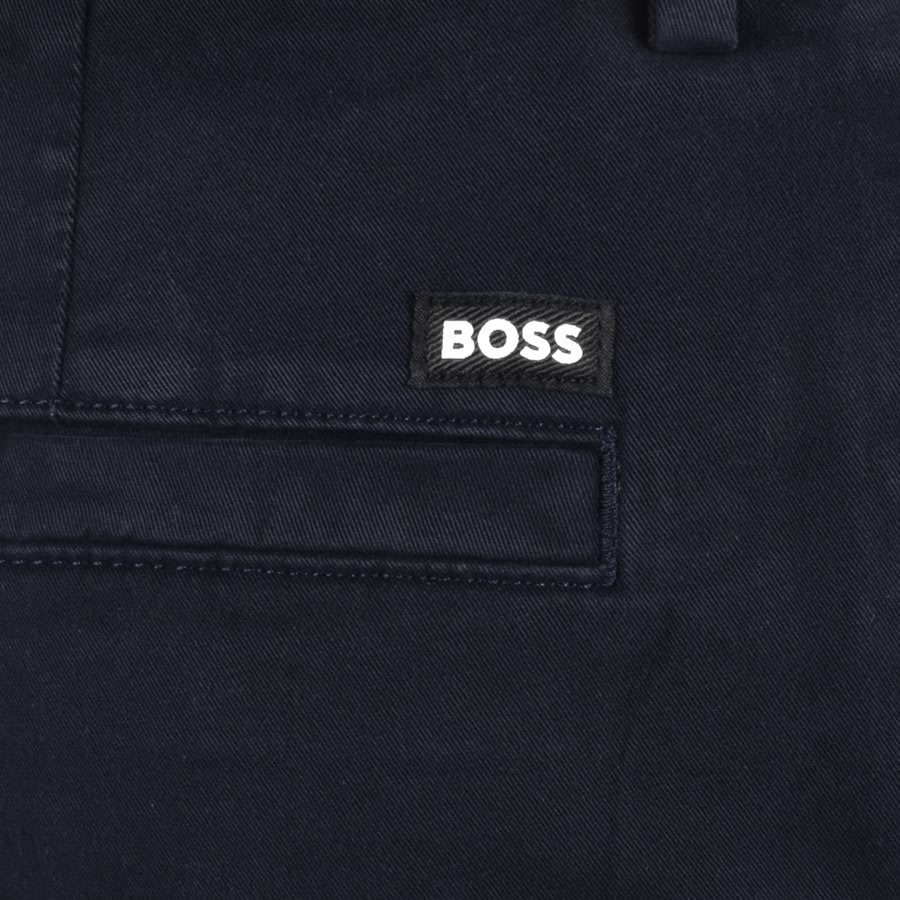 BOSS Kane Slim Tapered Trousers Navy