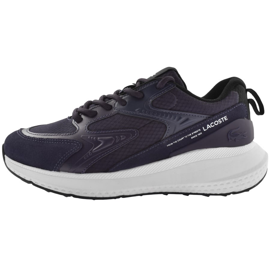 Mens navy lacoste trainers deals