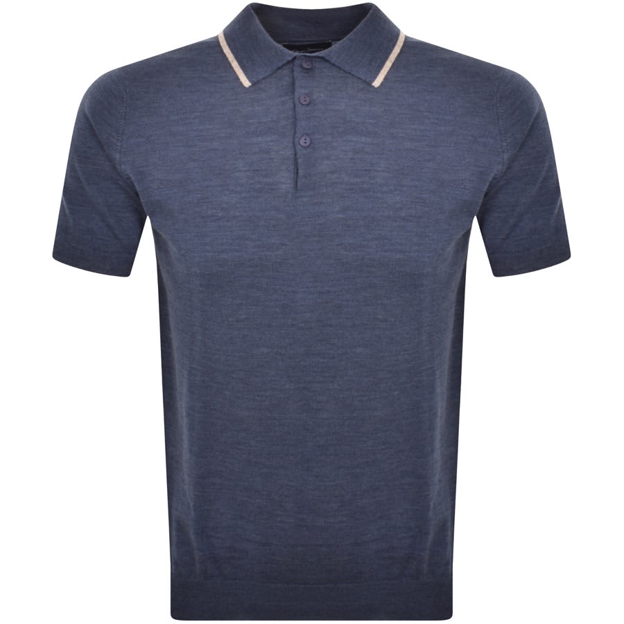 Oliver Sweeney Covehite Knit Polo T Shirt Navy