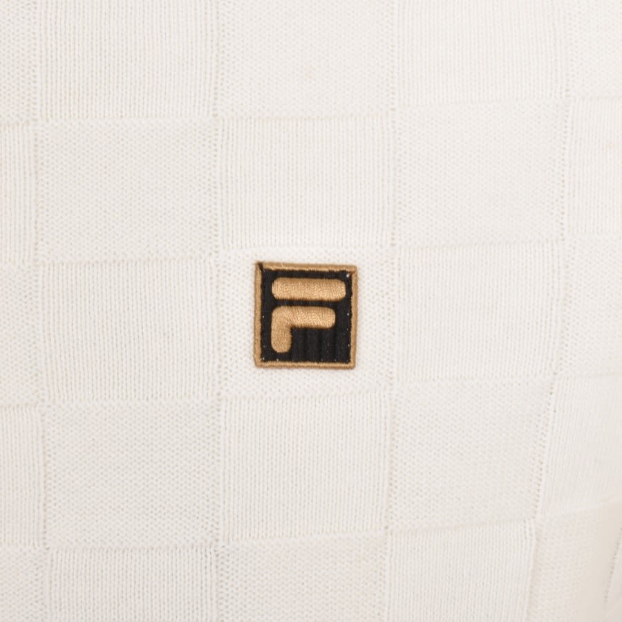 Cream fila shirt store