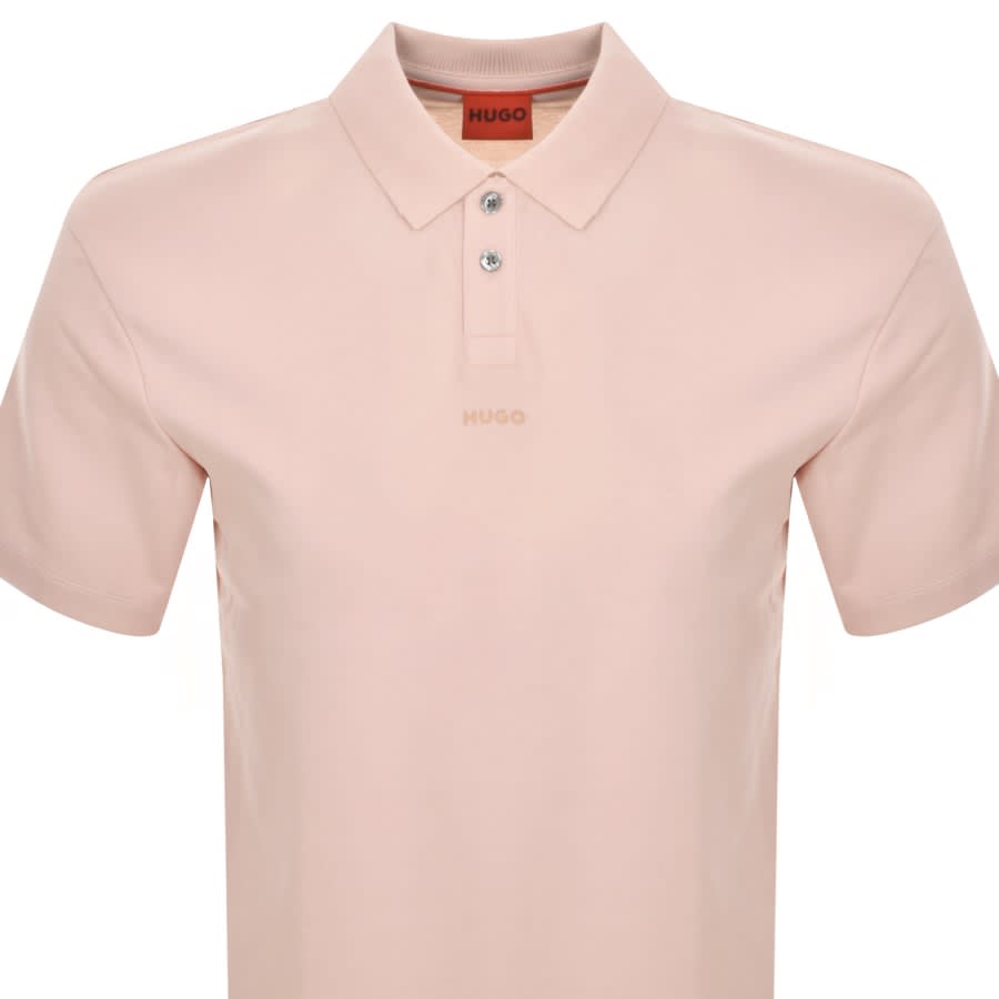 HUGO Dangula Polo T Shirt Pink