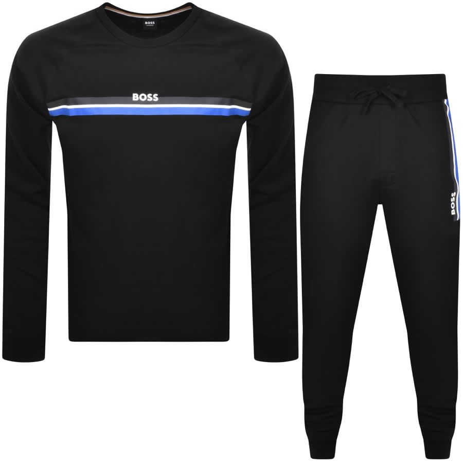 BOSS Authentic Tracksuit Black Mainline Menswear