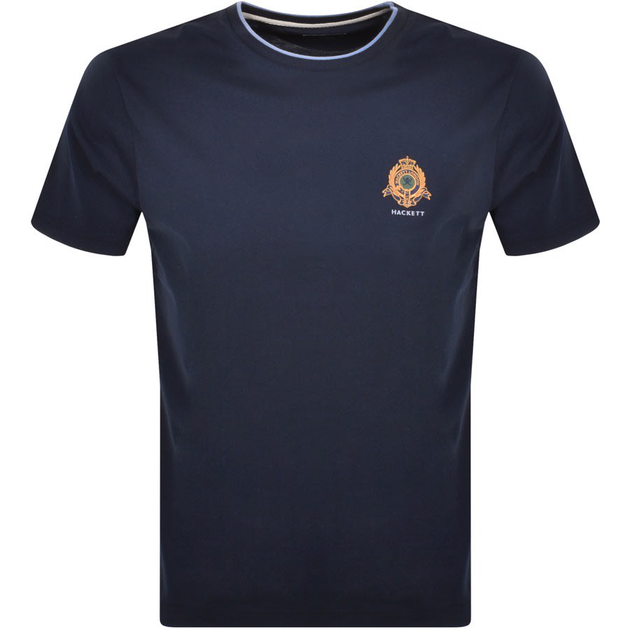 Hackett Logo T Shirt Navy