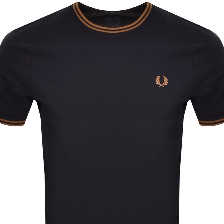 Fred perry twin tipped t sales shirt navy